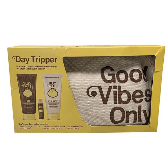 Sun Bum Day Tripper Travel Kit SPF 30 Sunscreen Cool Down Lotion New Sealed - Picture 1 of 10